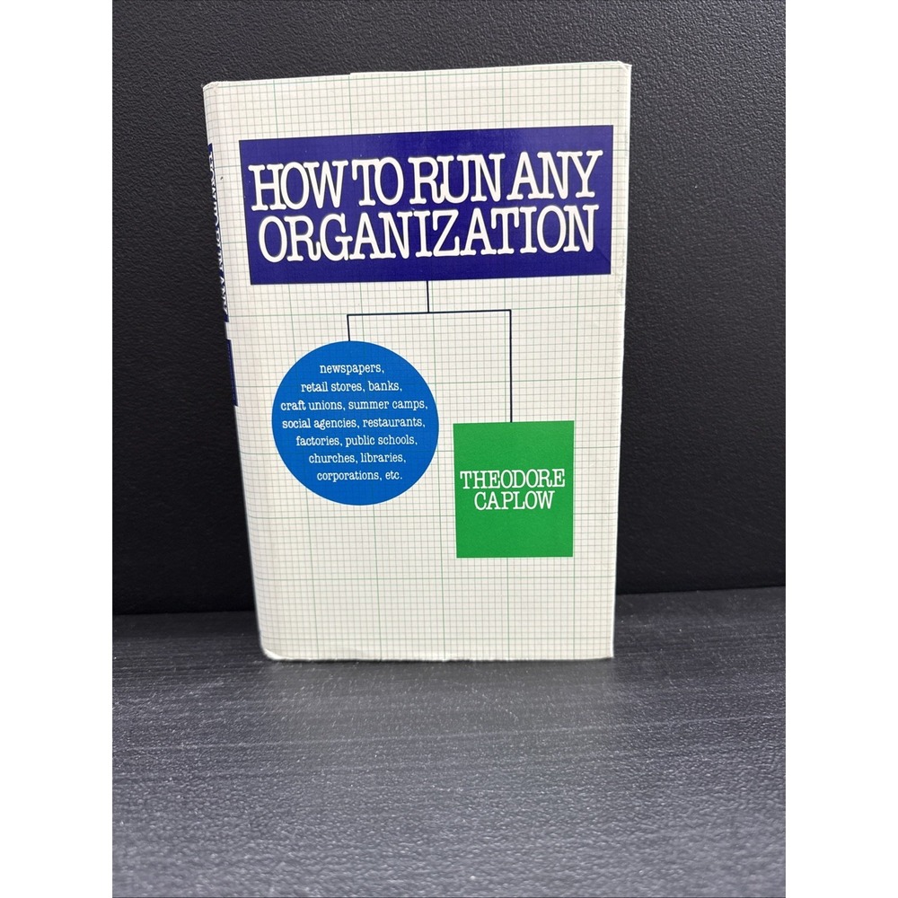 How to Run Any Organization Theodore Caplow 1976 Business Management Holt
